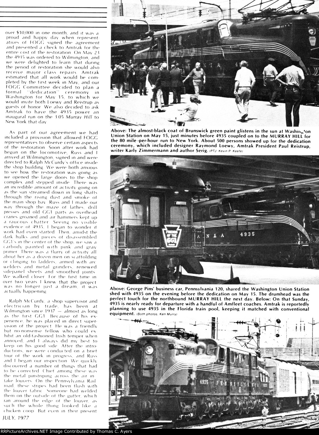 "Taking Of Amtrak 4935," Page 23, 1977